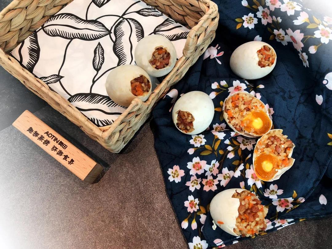 奧田蒸烤一體集成灶:一顆咸蛋黃糯米蛋，竟如此美味