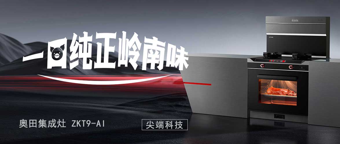 奧田集成灶ZKT9-AI丨精準(zhǔn)復(fù)刻嶺南風(fēng)味炙烤頂流，烤乳豬皮脆肉嫩